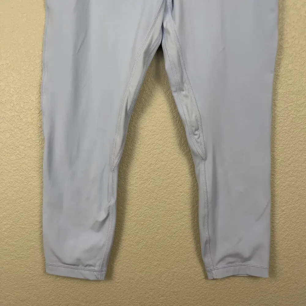 Lululemon Align High‎ Rise Crop Leggings Pastel Blue 12 Yoga Workout Athleisure